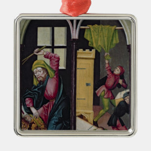 Der Altarpiece von Sankt Nikolaus Silbernes Ornament