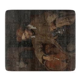 Der alte Drinker (von Gabriel Metsu) Schneidebrett