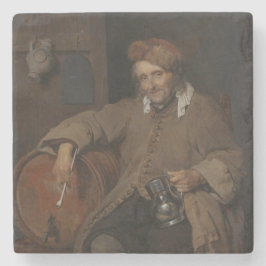 Der alte Drinker (von Gabriel Metsu) Steinuntersetzer