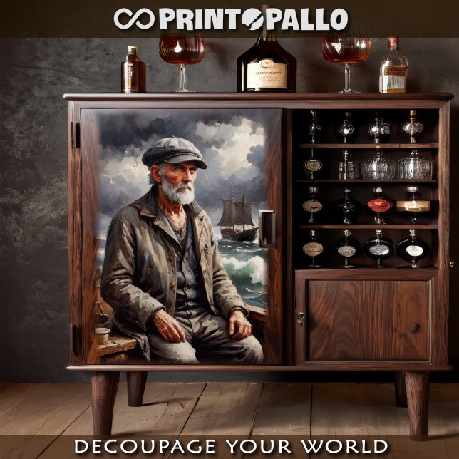 Der alte Fischer und das Meer - Seidenpapier (Von Creator hochgeladen)