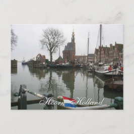 Der alte Hafen in Hoorn Holland Postcard Postkarte