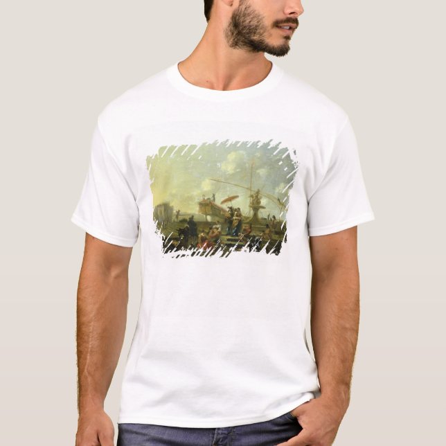 Der alte Hafen von Genua T-Shirt (Vorderseite)