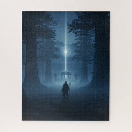 Der alte Krieger konfrontiert den mystischen Licht Puzzle