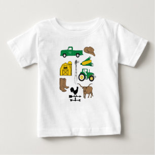 Der alte Macdonald hatte einen Bauernhof für Kinde Baby T-shirt