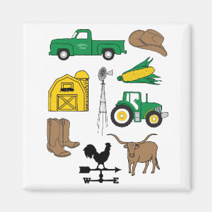 Der alte Macdonald hatte einen Bauernhof für Kinde Magnet