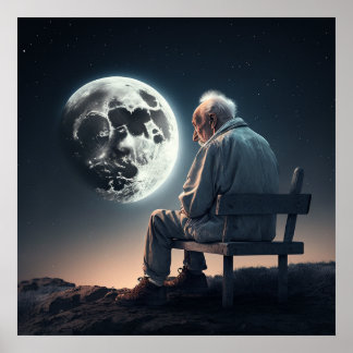 Der alte Mann, der sich einsam Poster-3- Poster