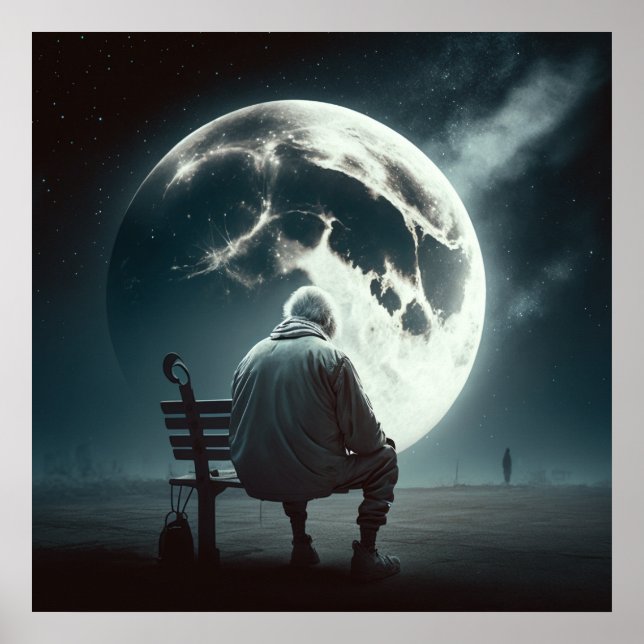 Der alte Mann, der sich einsam Poster-5- Poster fü (Vorne)