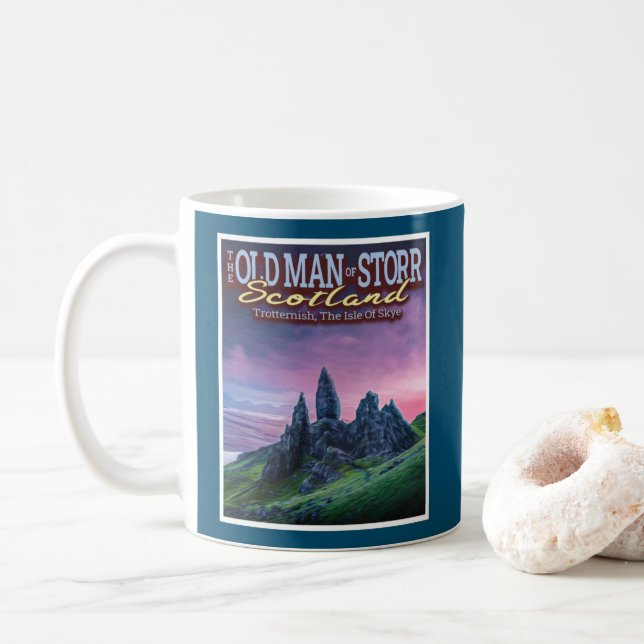 DER ALTE MANN DER STORR - DIE ISLE DES SKYE - SCHO KAFFEETASSE (Mit Donut)