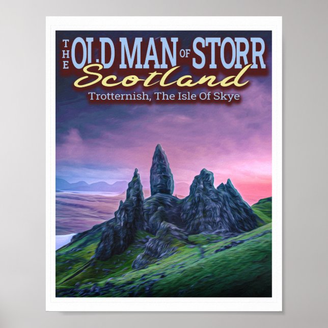 DER ALTE MANN DER STORR - DIE ISLE DES SKYE - SCHO POSTER (Vorne)