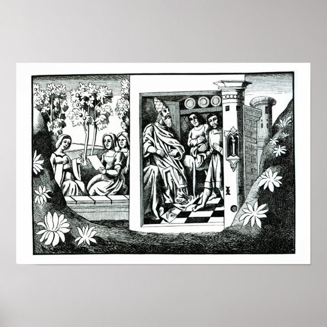 Der alte Mann des Berges, der seinem b Befehle ert Poster (Vorne)