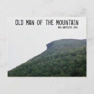 Der alte Mann des Berges New Hampshire Postkarte