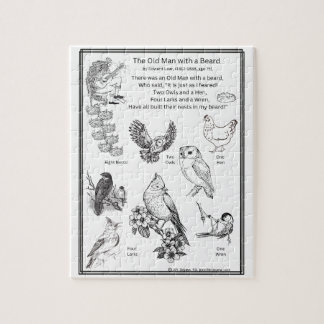 Der alte Mann Gedicht Puzzle, 20x25 cm, 110 Teile Puzzle
