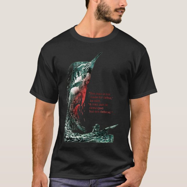 Der alte Mann und das Meer Hemingway T-Shirt (Vorderseite)