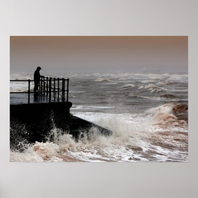 Der alte Mann und das regende Meer Poster (Vorne)