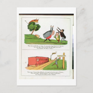 Der alte Mann von Aosta, Seite von "Das Buch der U Postkarte