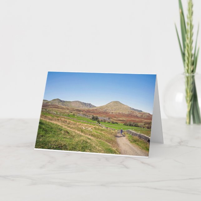 Der alte Mann von Coniston und Dow Crag Dankeskarte (Vorderseite)