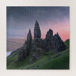 Der alte Mann von Storr nach dem Sonnenuntergang d Puzzle
