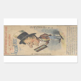Der alte Mann wurde um Ephemera herum geboren Rechteckiger Aufkleber