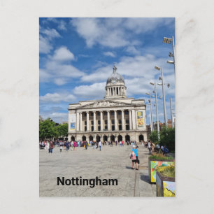 Der alte Marktplatz Nottingham Postkarte