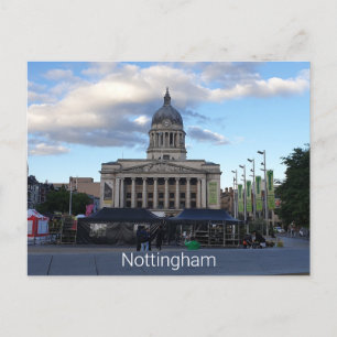 Der alte Marktplatz Nottingham Postkarte