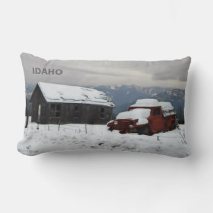 Der alte rote LKW Lendenkissen