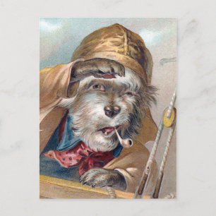 "Der alte Seehund" Vintag Postkarte