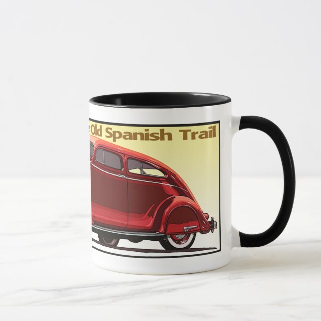 Der Alte Spanische Weg - Historischer Auto Tasse (Rechts)