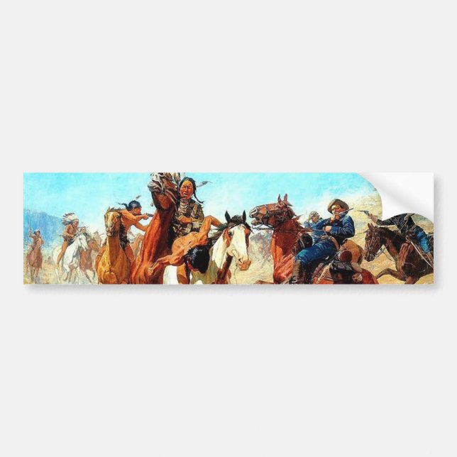 Der alte Westen Autoaufkleber (Vorne)