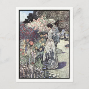 Der altmodische Garten von Charles Robinson Postkarte