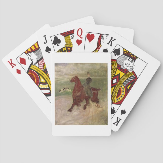 Der Amazonas, 1882 (Öl auf Leinwand) Spielkarten (Rückseite)