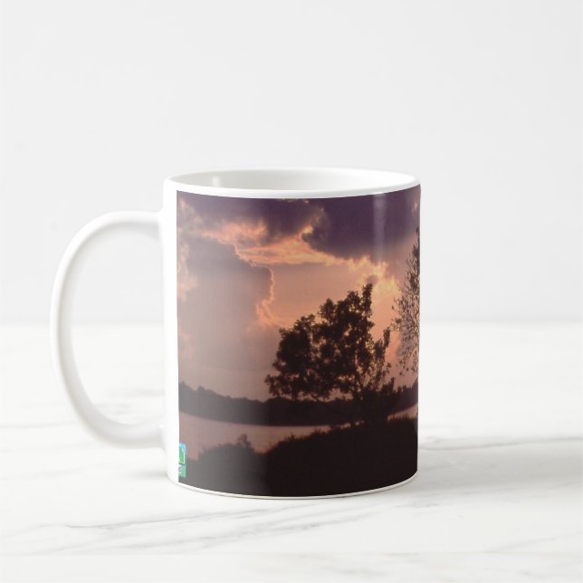 Der Amazonas-Sonnenuntergang Kaffeetasse (Links)