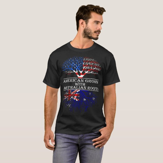 Der Amerikaner, der mit Australier gewachsen wird, T-Shirt (Vorne ganz)