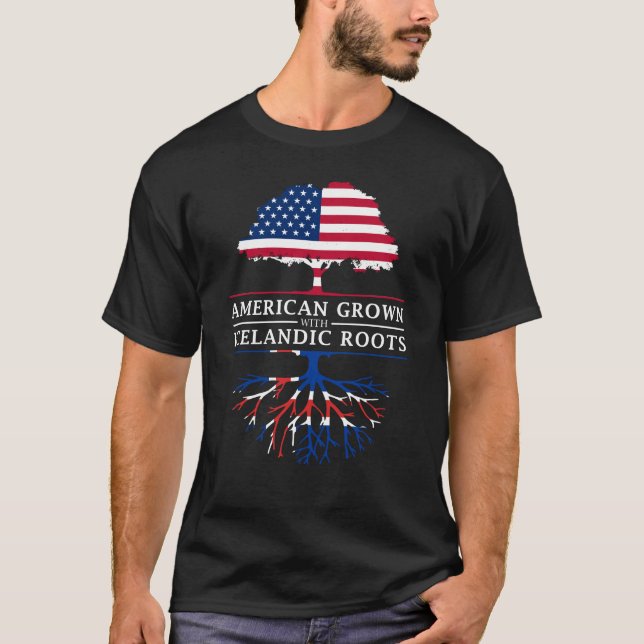 Der Amerikaner, der mit Isländer gewachsen wird, T-Shirt (Vorderseite)