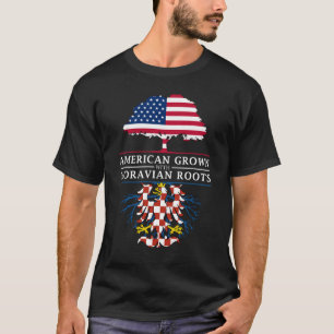 Der Amerikaner, der mit Moravian gewachsen wird, T-Shirt