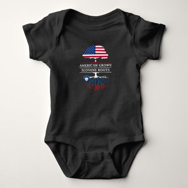 Der Amerikaner, der mit Slovene gewachsen wird, Baby Strampler (Vorderseite)