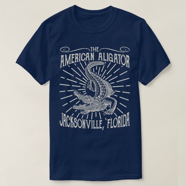 Der amerikanische Aligator Jacksonville Florida T-Shirt (Design vorne)