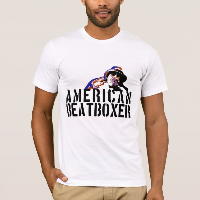 Der amerikanische Beatboxer Klassiker-T - Shirt (Vorderseite)