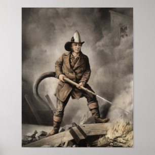 Der amerikanische Feuerwehrmann - Gegen den Feind  Poster