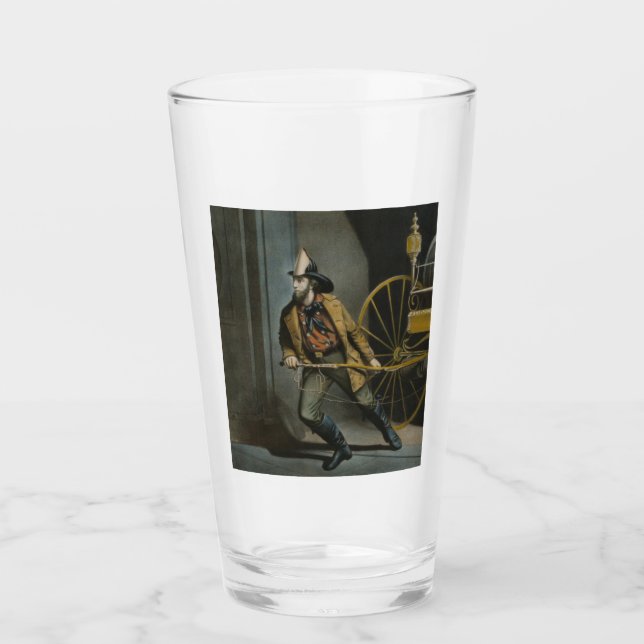 Der amerikanische Feuerwehrmann: Immer bereit Glas (Vorderseite)