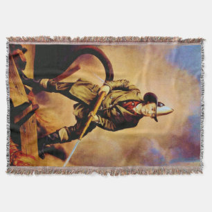 Der amerikanische Feuerwehrmann Stil 1 Decke