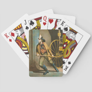 Der amerikanische Feuerwehrmann Style 2 Card Deck Spielkarten