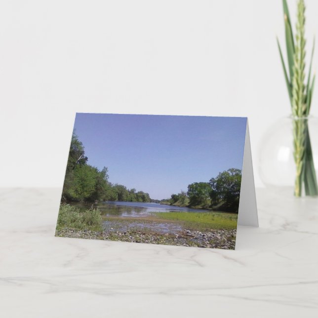 Der amerikanische Fluss Sacramento, CA Karte (Vorderseite)