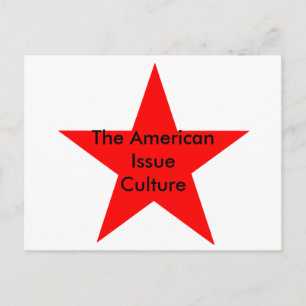 Der amerikanische Kulturstar Red Postkarte