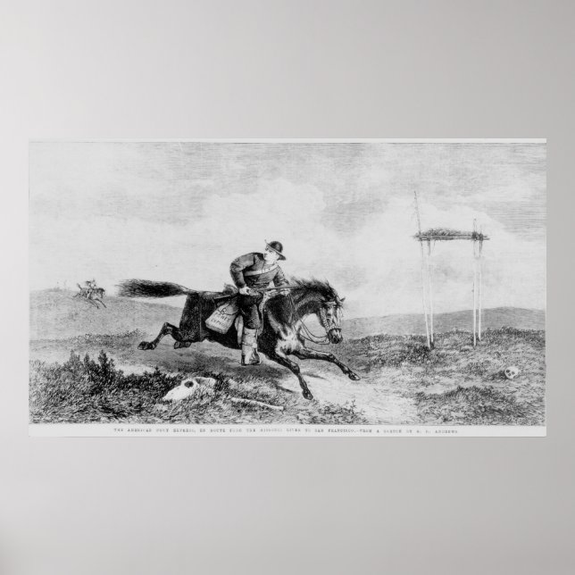 Der amerikanische Pony Express Poster (Vorne)