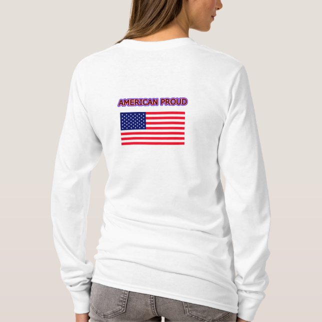 Der amerikanische Stolz auf das MUSEUM Zazzle Temp T-Shirt (Rückseite)