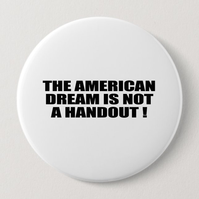DER AMERIKANISCHE TRAUM IST NICHT EIN BUTTON (Vorderseite)