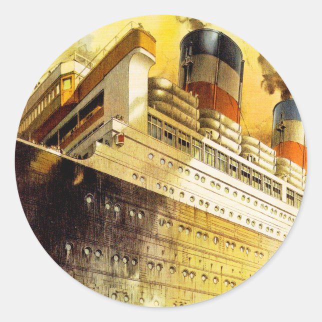 Der amerikanische Weg nach Amerika Runder Aufkleber (Vorderseite)