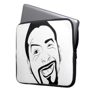 Der amüsierte Koksmann Laptopschutzhülle