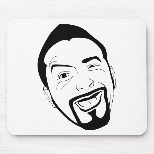 Der amüsierte Koksmann Mousepad (Vorne)
