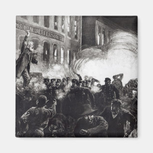 Der Anarchisten-Aufstand in Chicago Magnet